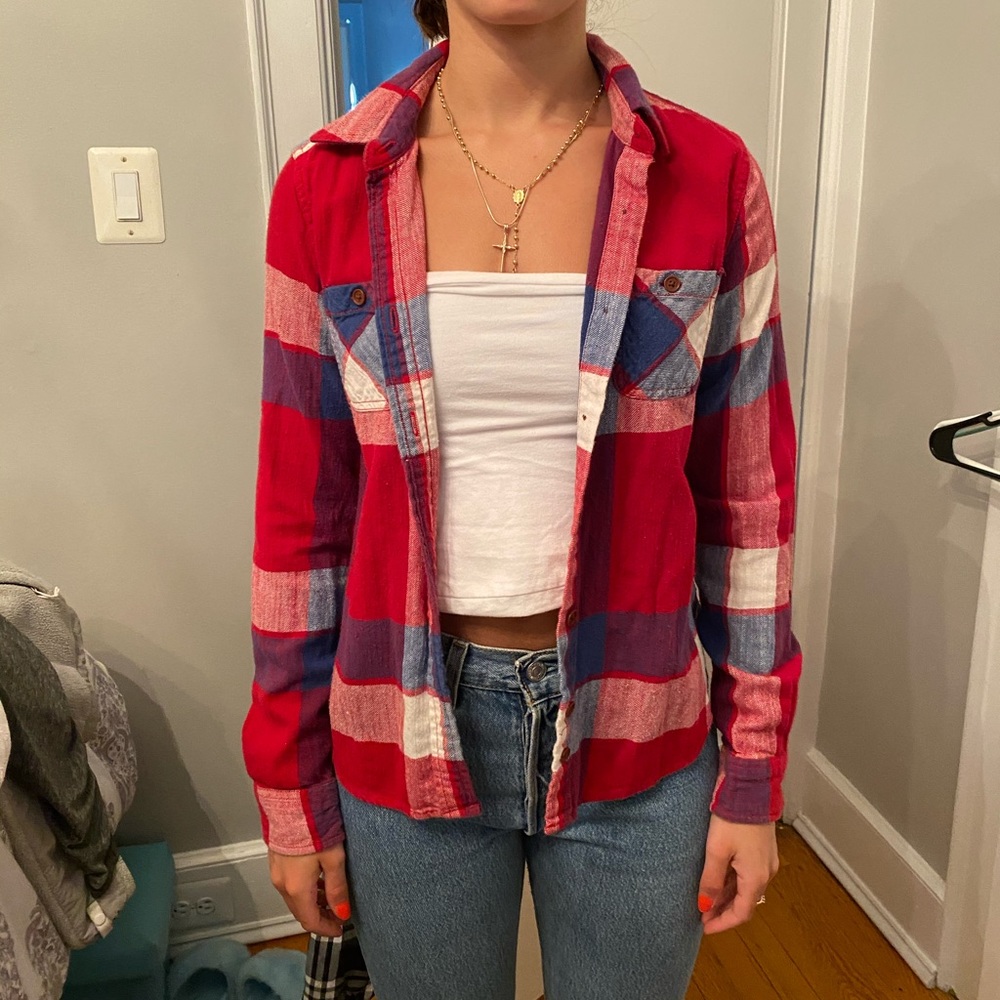American Eagle Flannel (R,W,&B)